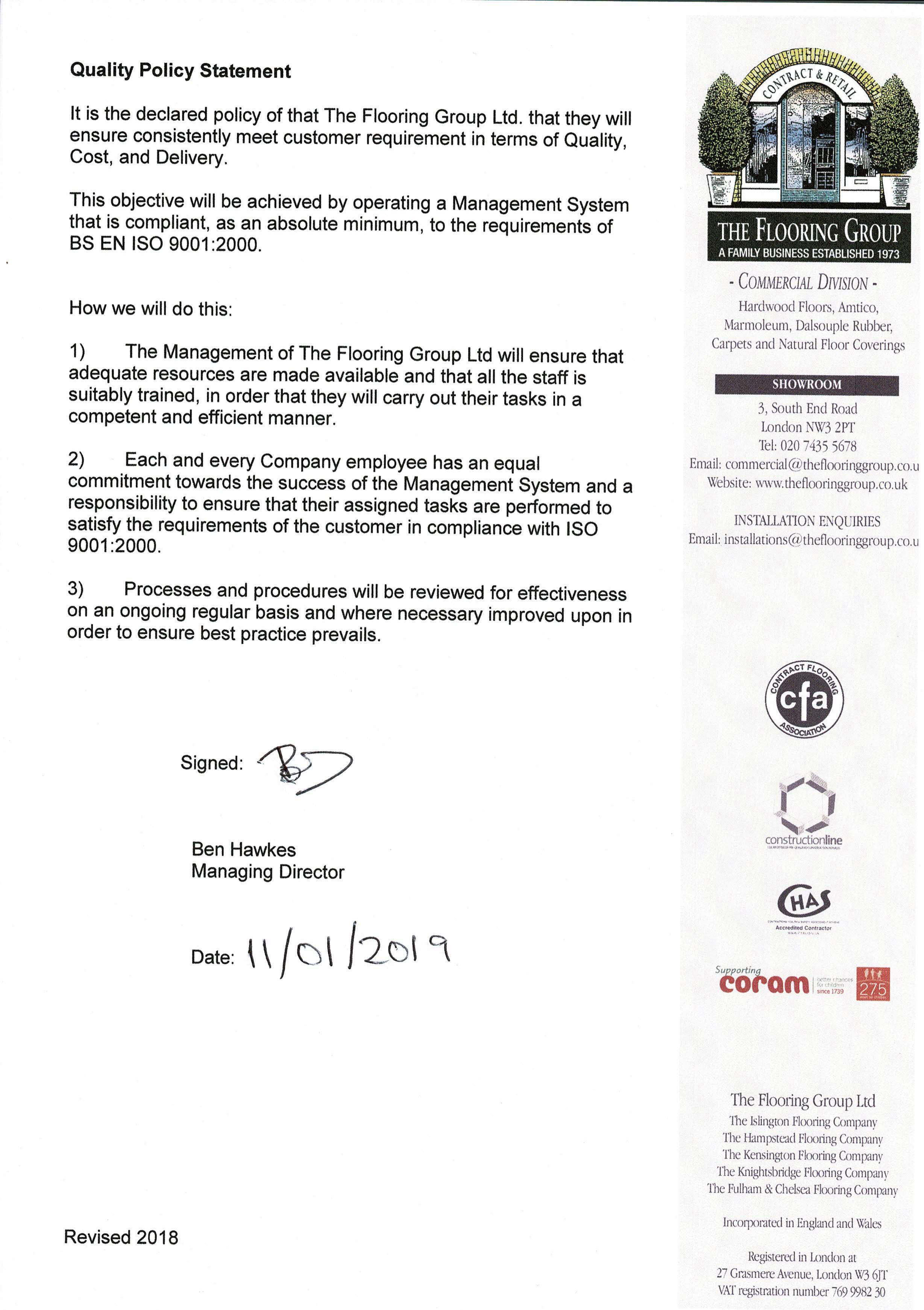 quality policy page 01