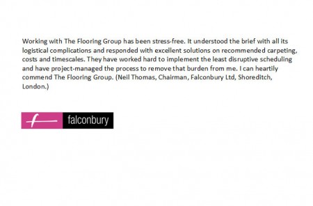 Falconbury Ltd Testimonial
