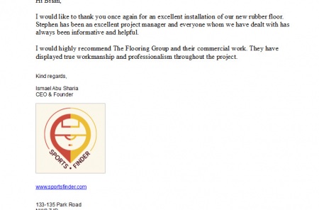 Sportsfinder Testimonial