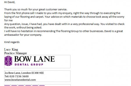 Bow Lane Testimonial