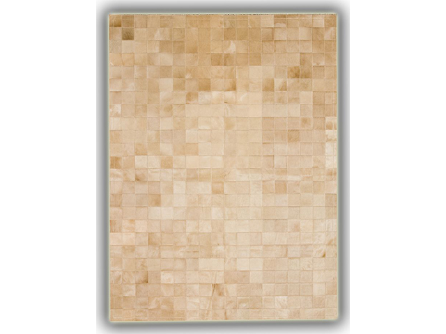 Barnscroft – Cowhide Mosaics-Bespoke Sand Coloured Mosaic Rug