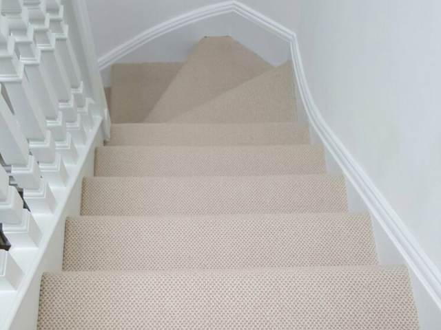 Plain Beige Strair Carpet