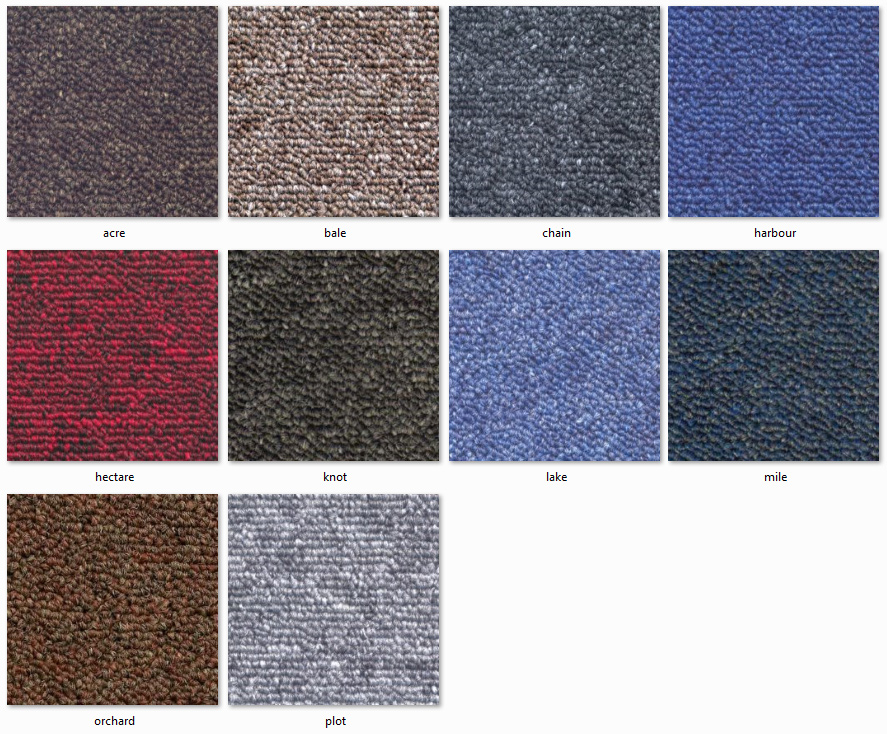Dyne Carpet Tiles - New Area Ranges
