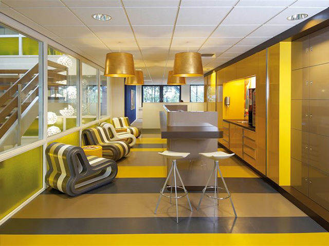 Dalsouple - DRF France - Office Canteen Area, Rubber Flooring