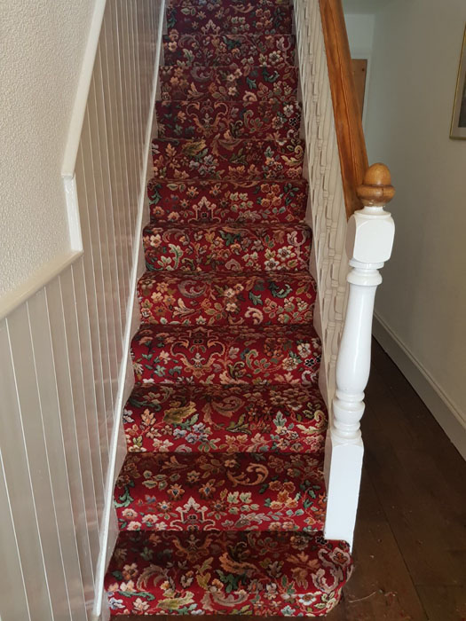 portfolio patterned red stair carpet 03