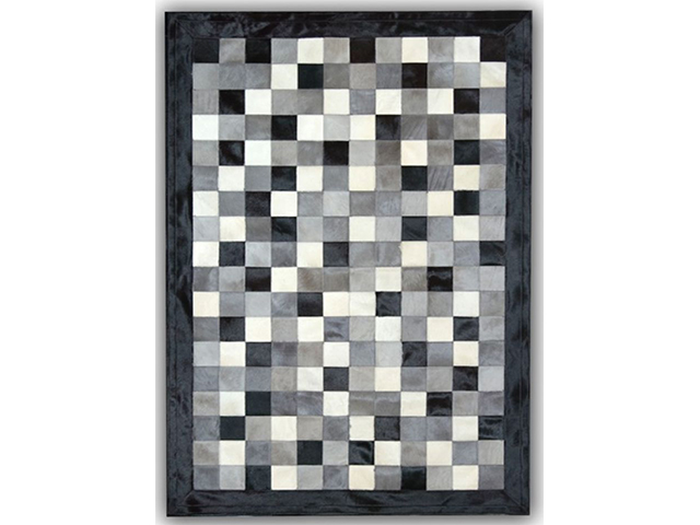 Barnscroft – Cowhide Mosaics-Bespoke Tonal Grey Rug