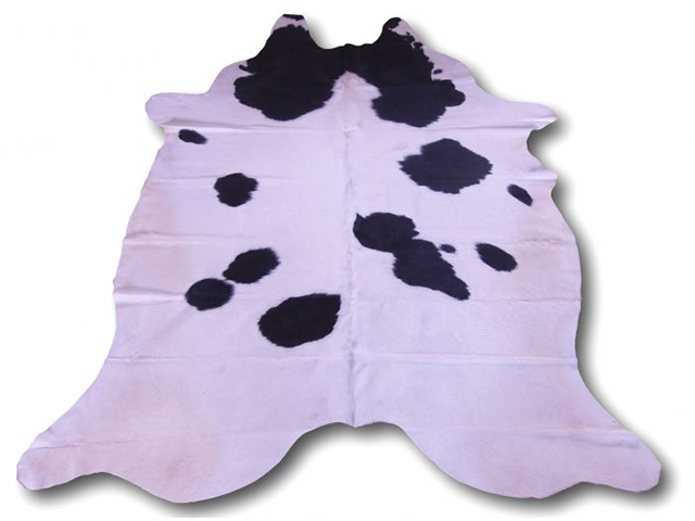 Barnscroft – Natural Cowhide Rugs – Black and White Cowhide 190 x 223 cm