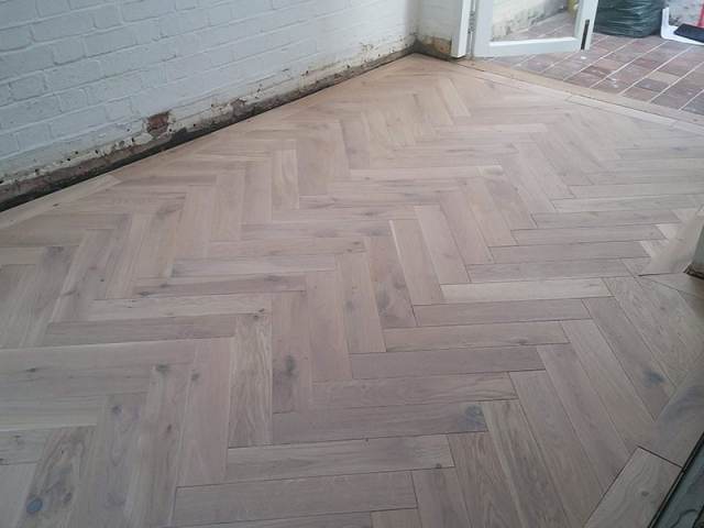 White Oak Flooring Installed In Golders Green