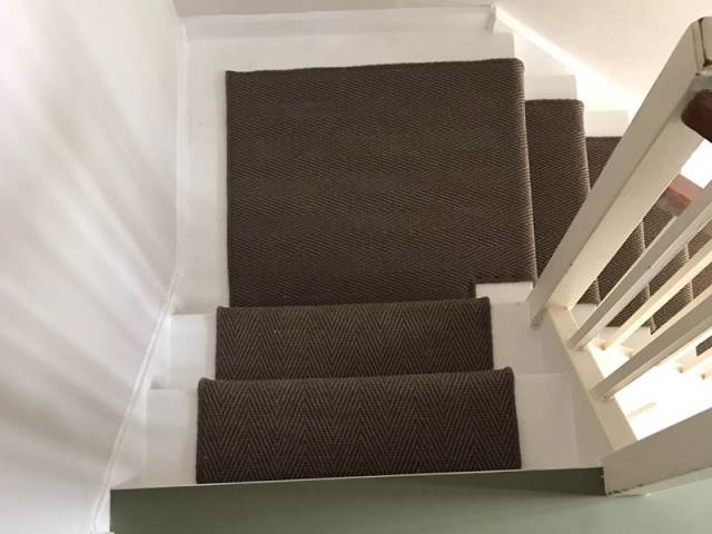 Sisal Stair Runner Installed In Clerkenwell