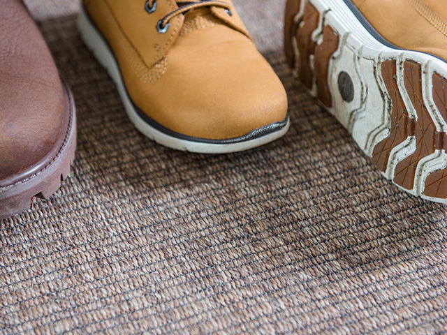 Fibre Flooring - Fibre fauXsal™ Rib Clifton Rug With Doe Faux Suede Binding - Carpet