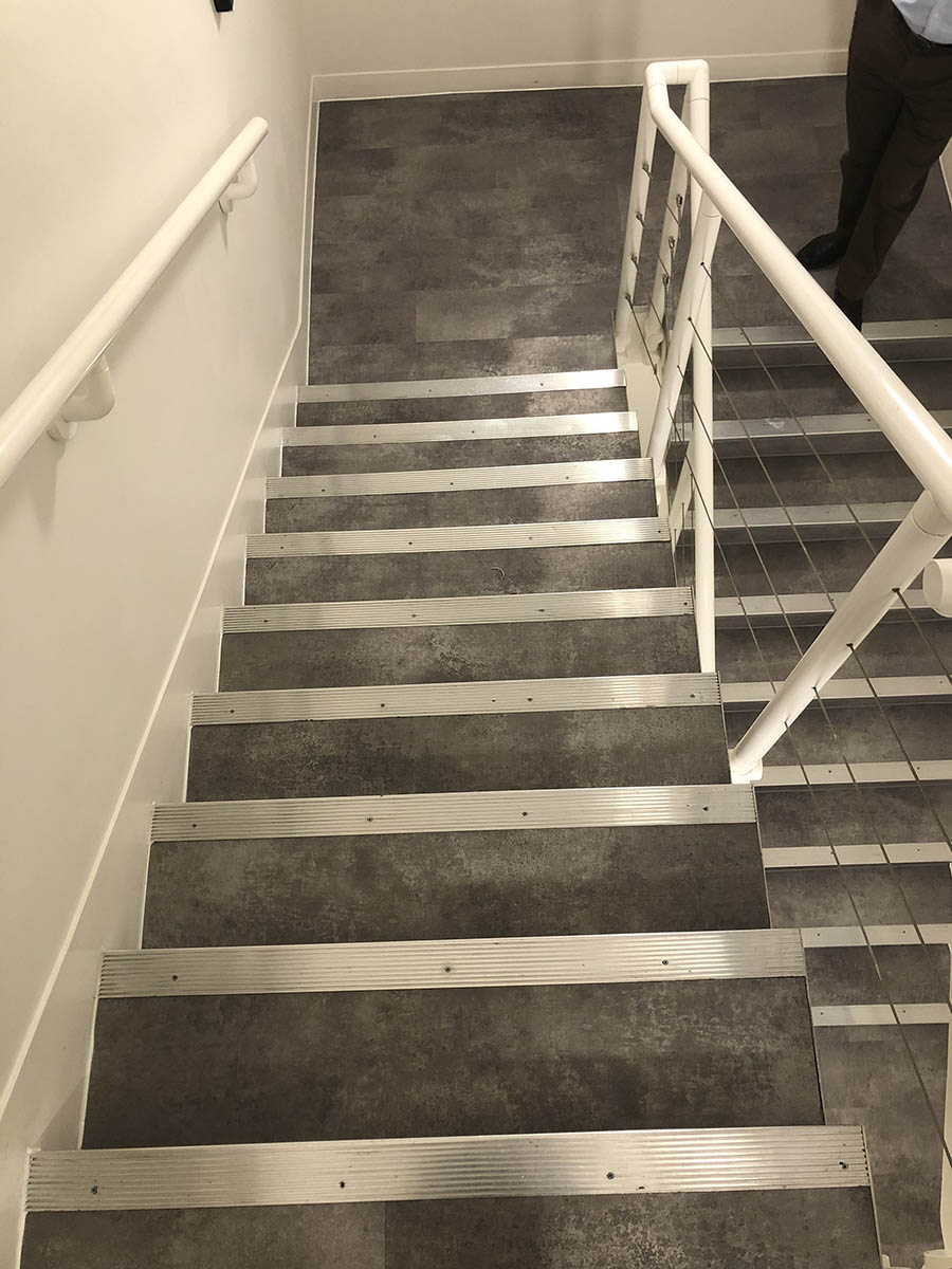 COMMERCIAL WORKS - COMMUNAL STAIRS AT OFFICES IN CAMDEN - AMTICO KURA CARAWAY (1)