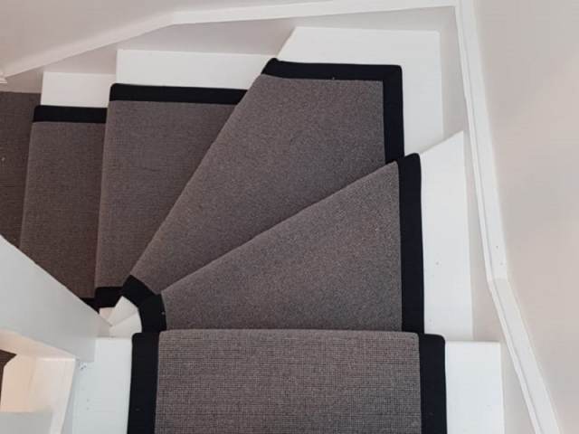 Grey Carpet Runner Installed In Belgravia