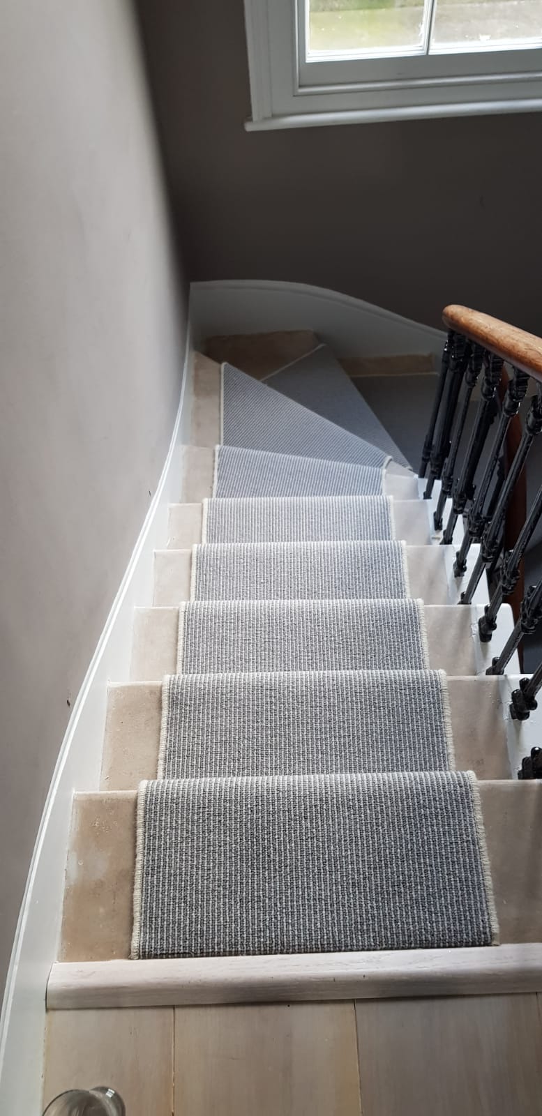 portfolio carpets grey-carpet-runner-white-whipping-lambeth (4)
