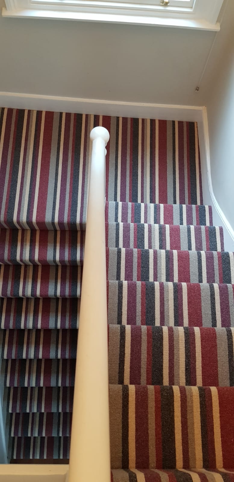 portfolio carpets multicoloured-stripe-carpet-stairs-docklands (5)