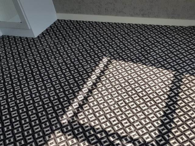 Patterned Carpet Installed In Soho