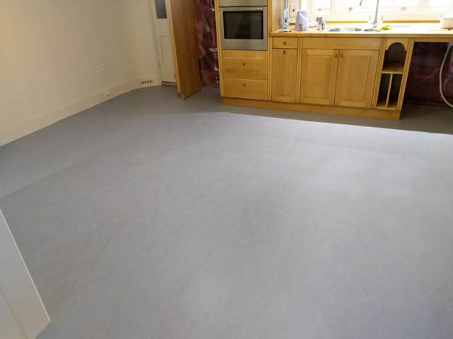 Marmoleum Flooring Installed In Swiss Cottage