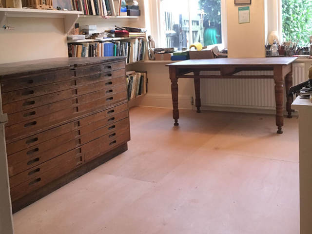 Plywood Flooring Installed In Clerkenwell