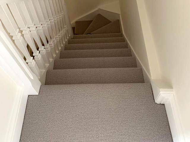 Grey Carpet Installed In Kings Cross