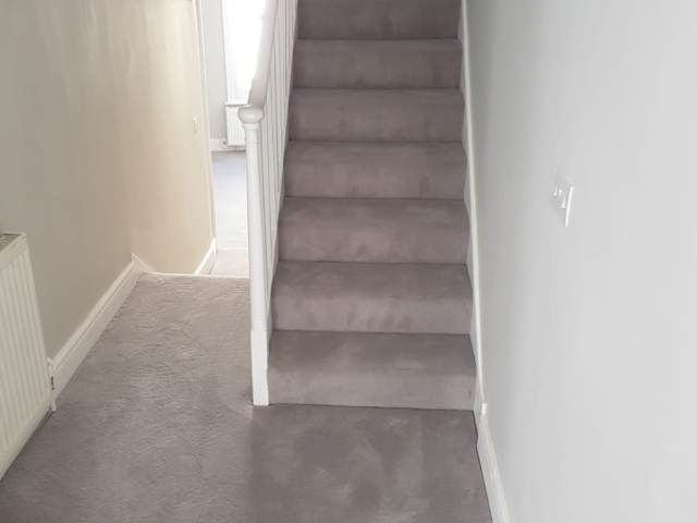 Grey Carpet Installed In Balham