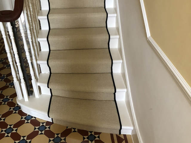Sisal Carpet To Stairs In Hampstead