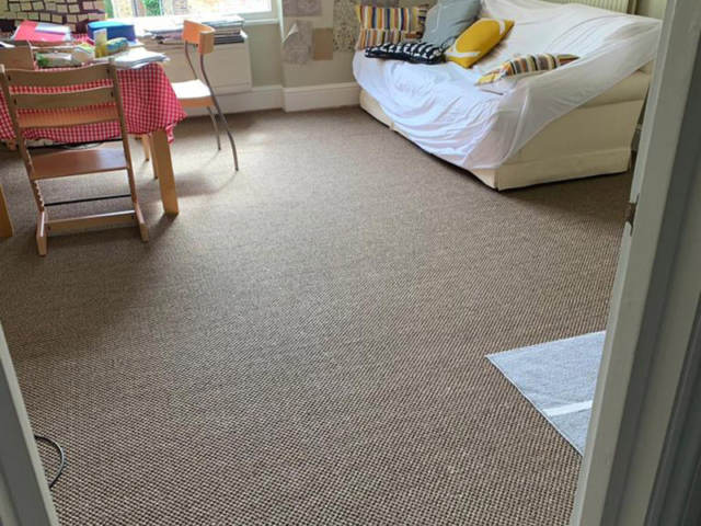 Kersaint Cobb Sisal Carpet Installed In Mayfair
