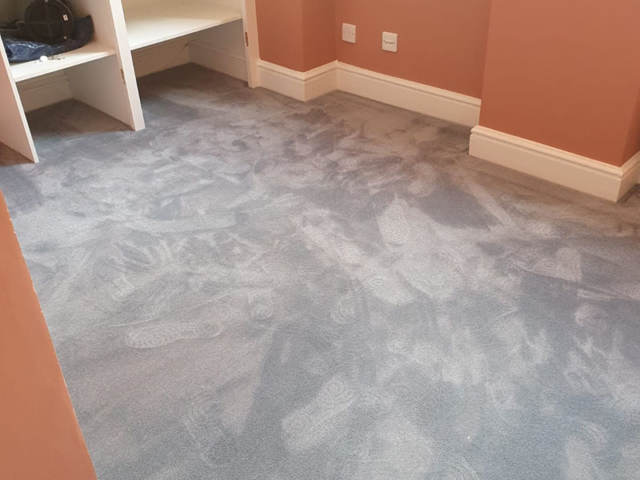 Grey Silk Carpet Installed In Fitzrovia