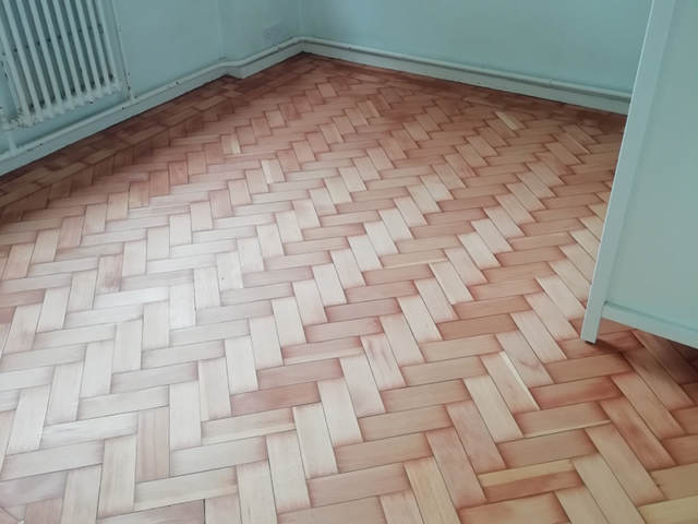 Sanding and Sealing of a Herringbone Wooden Floor in Paddington