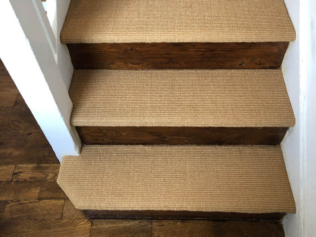 Fibre Boucle Cinnamon Sisal Carpet Installed in Temple Fortune