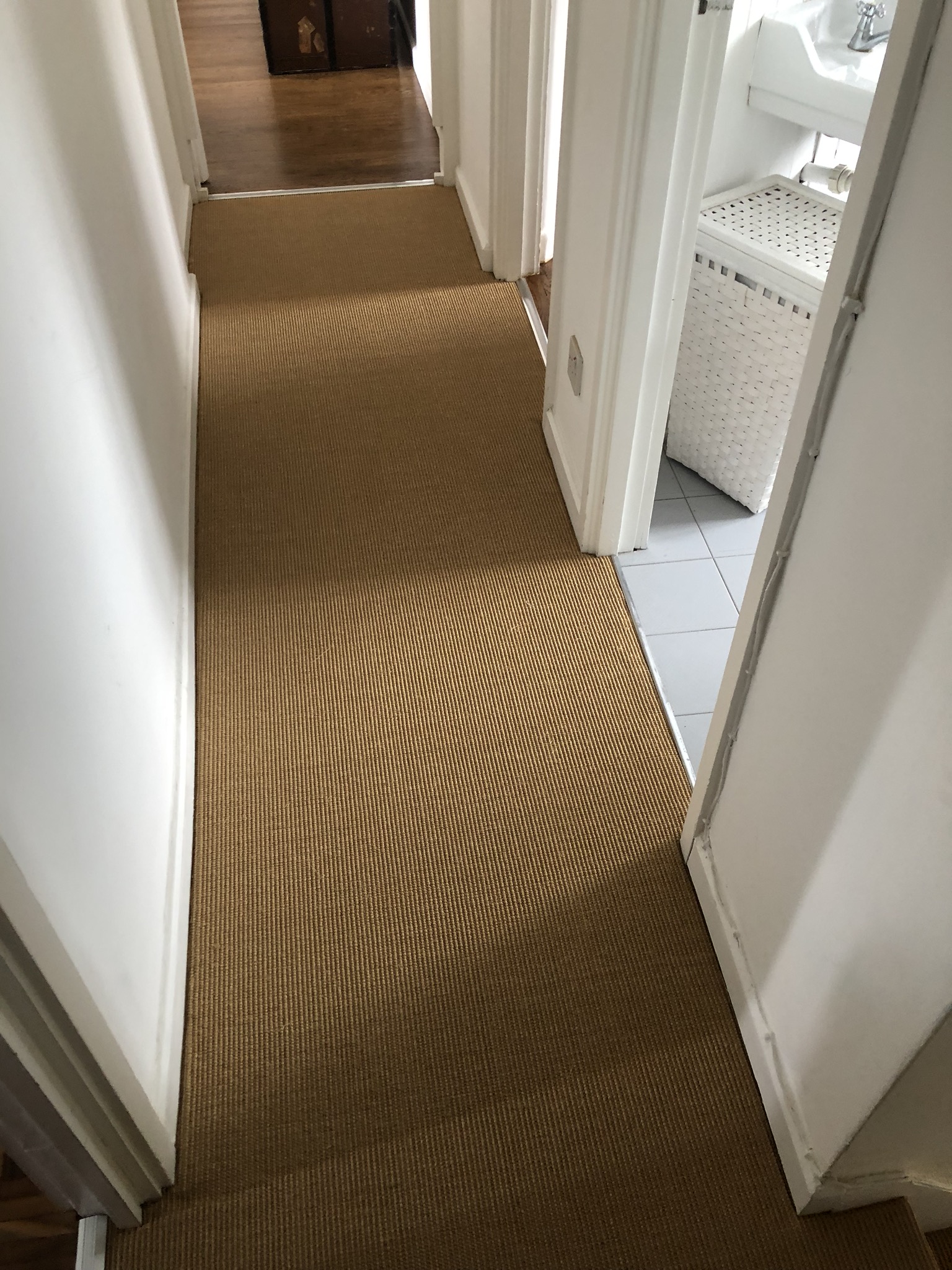 portfolio Fibre Boucle Cinnamon Sisal Carpet Installed in Temple Fortune (8)