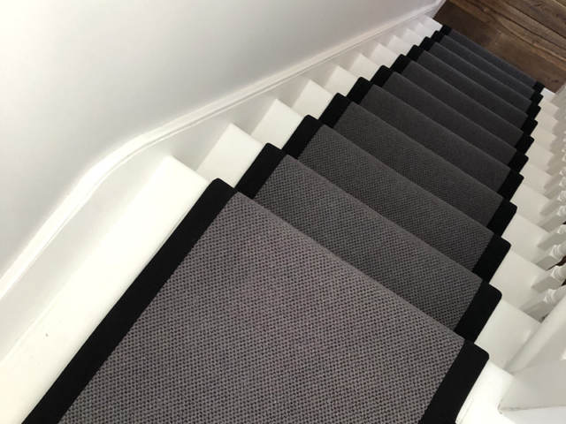 Fibre Herringbone Wool Carpet Installed In Finchley