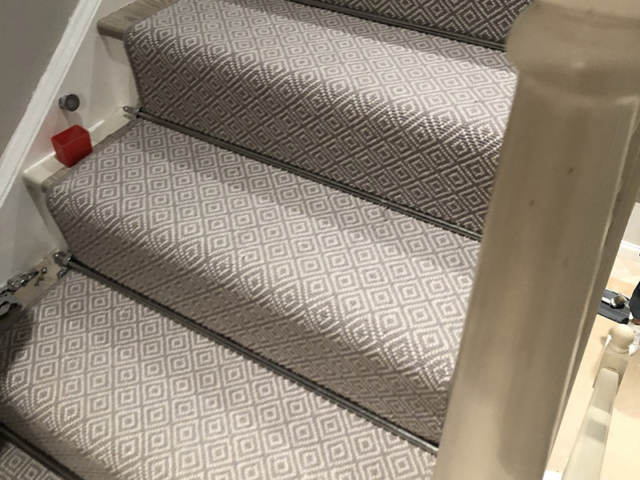 Rols Wool Carpet Gala Diamond Installation In Acton