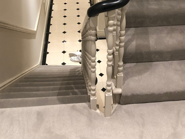 Clarendon Carpets Connoisseur Velvet Cromarty Carpet Installed in Balham