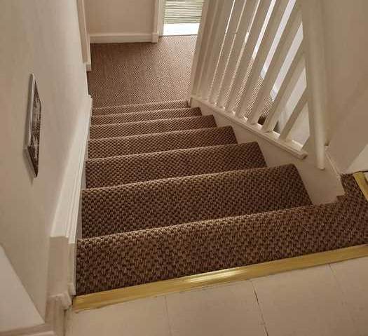 Brown Sisal Carpet Installed in Marylebone, Home