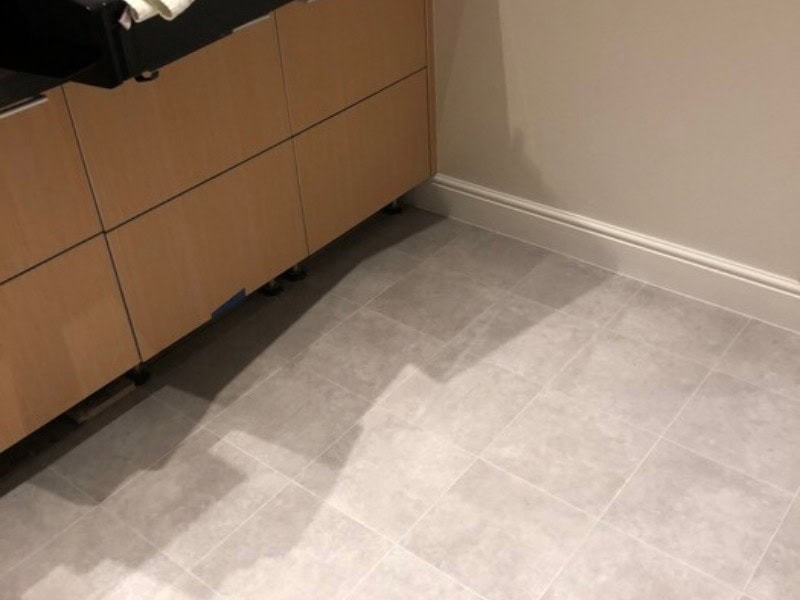 Amtico Spacia Plaza Concrete Luxury Vinyl Tile Installed In Southwark - Luxury Vinyl Tile (LVT) Flooring - Southwark - Home - Residential