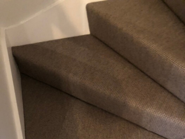 Dark Carpet on Stairs Installed in Putney