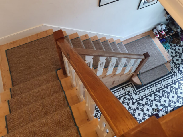 Brown Sisal Herringbone Carpet