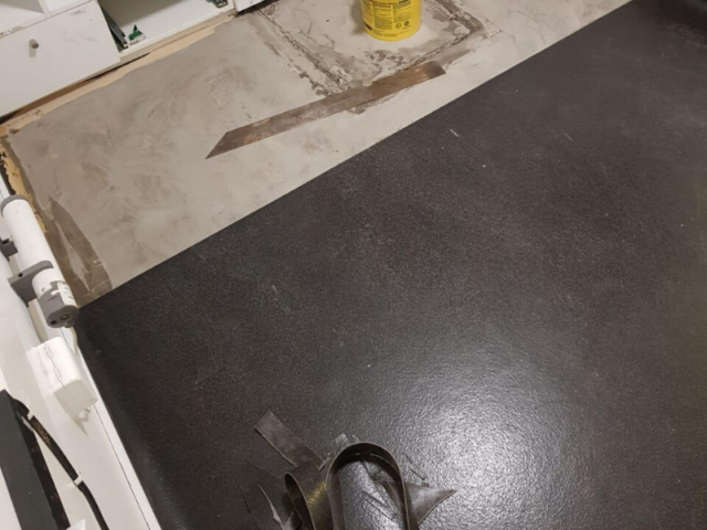 Polyflor Polysafe Black Standard Walnut Vinyl Flooring