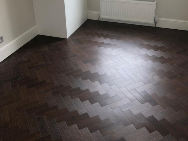 Amtico Black Walnut Luxury Vinyl Tile in Wood Design