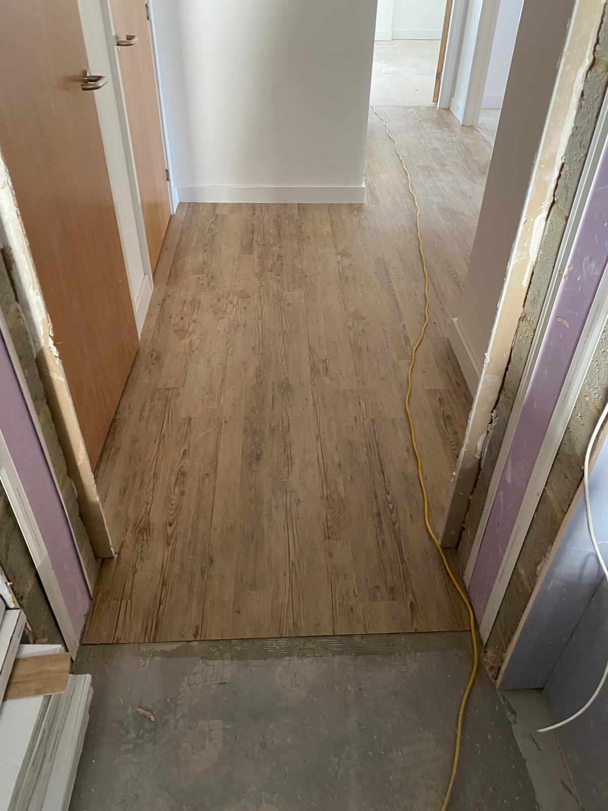 Polyflor Beveline Flooring in Sandwood Construction 2