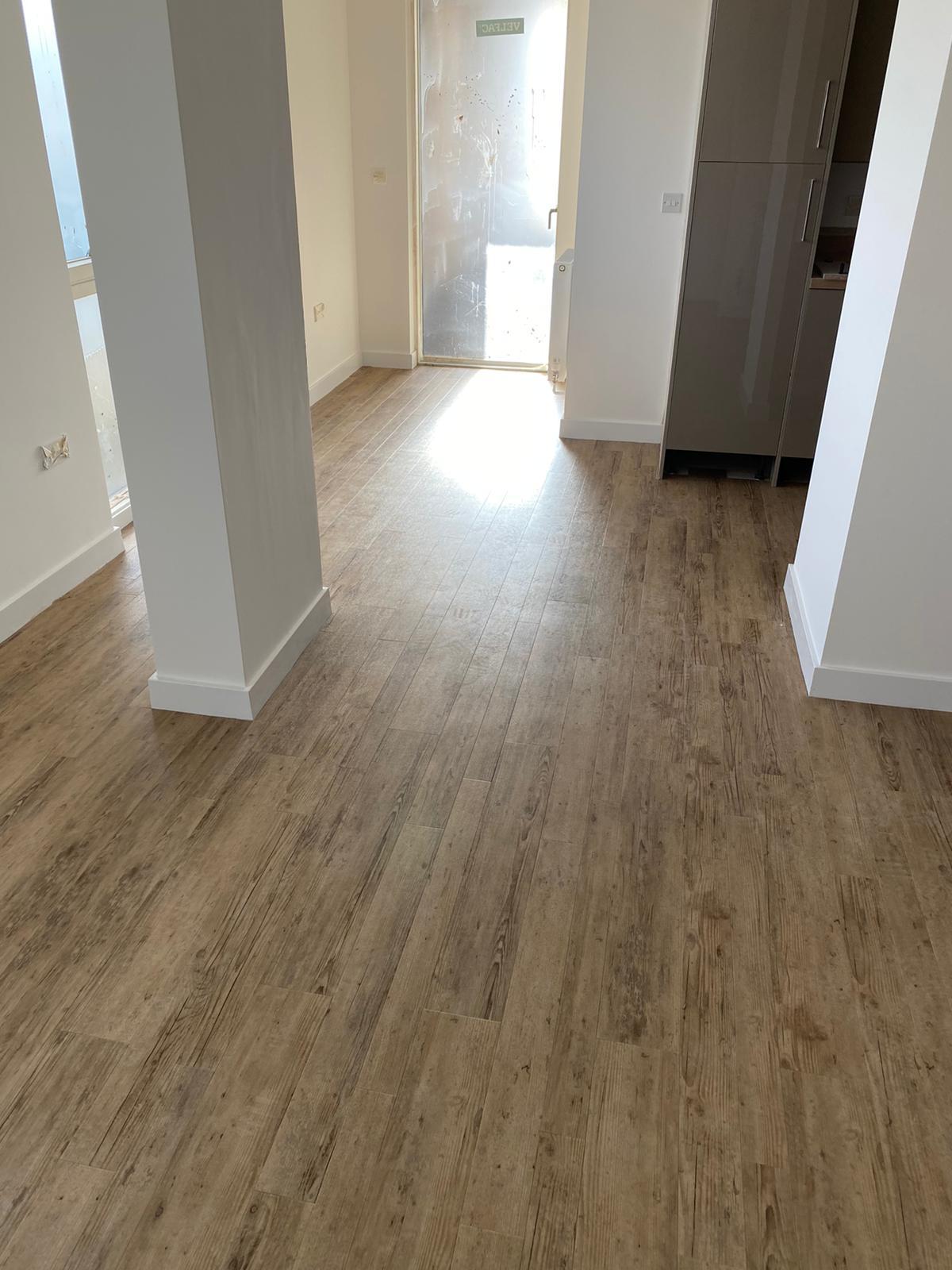 Polyflor Beveline Flooring in Sandwood Construction 3