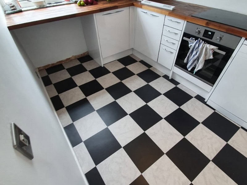 Amtico Spacia Ceramic Coal & Ceramic Light - Luxury Vinyl Tile (LVT) Flooring - Hammersmith - Home - Residential