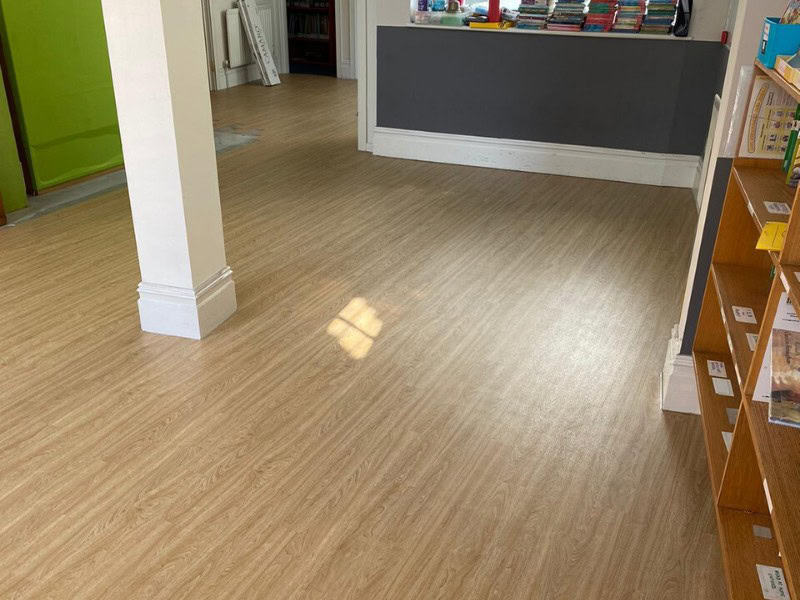Polyflor Camaro American Oak Luxury Vinyl Tile - Vinyl Flooring - School - Commercial