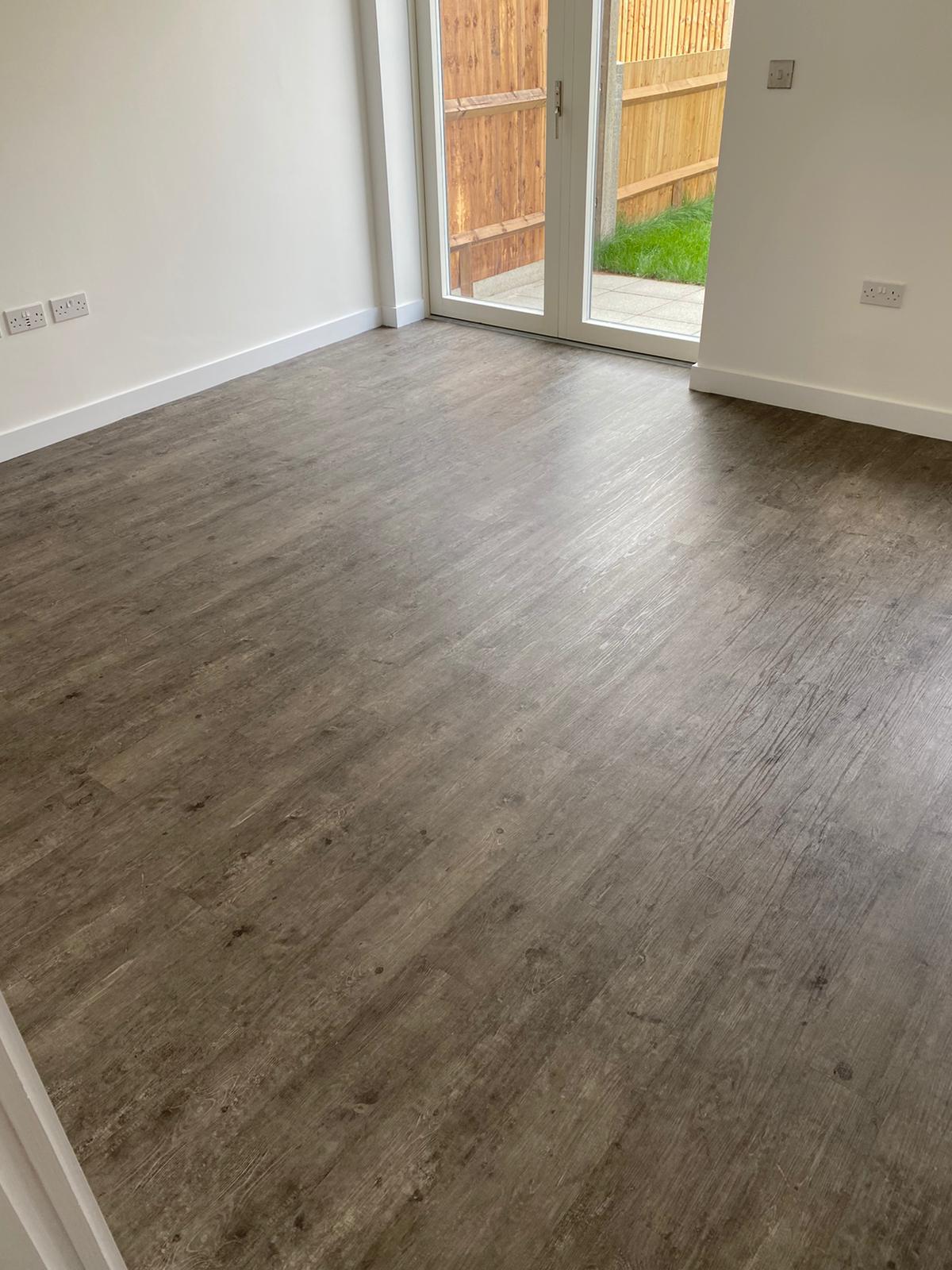 Polyflor Camaro Smoked Oak & Polyflor Polysafe Standard Twilight Vinyl Flooring 2