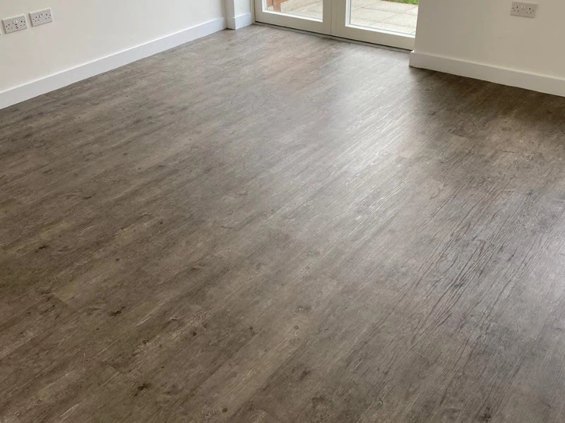 Polyflor Camaro Smoked Oak & Polyflor Polysafe Standard Twilight Vinyl Flooring - Vinyl Flooring - Office - Commercial