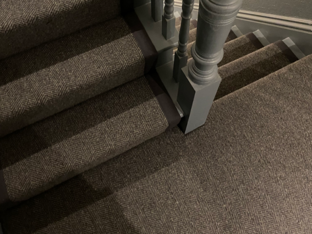 Rols Wool Carpets Nordic Chevron Twilight Carpet