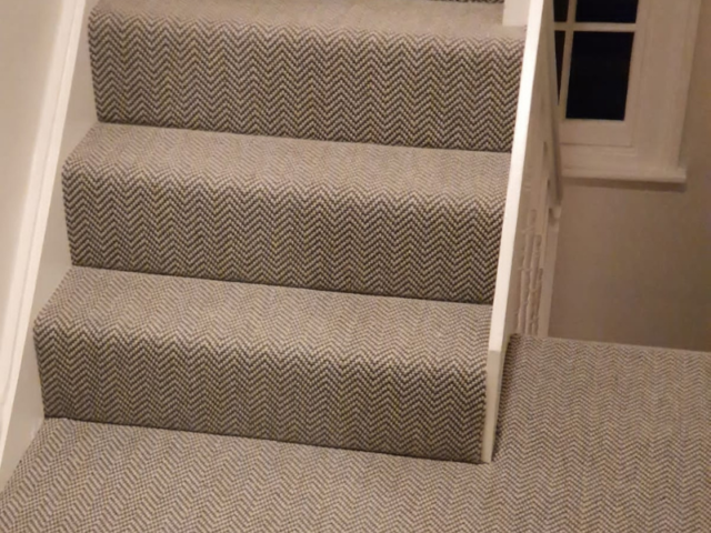 Fibre Carpets Flatweave Classics Herringbone Lunar