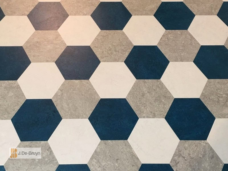 Marmoleum RD124 Hexagons - Marmoleum Flooring