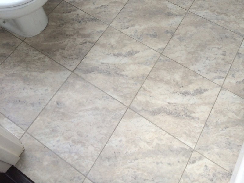 Amtico Spacia Bias Travertine Oyster Tile In Farringdon - Luxury Vinyl Tile (LVT) Flooring - Farringdon - Home - Residential