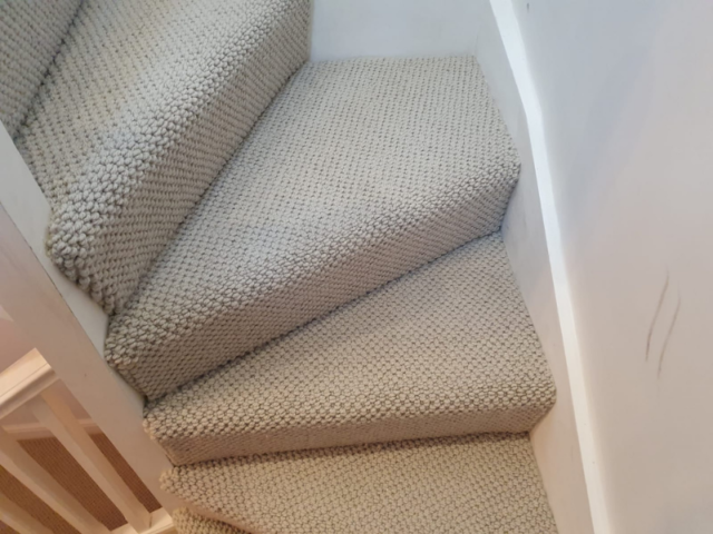 White Wool Carpet In Pimlico