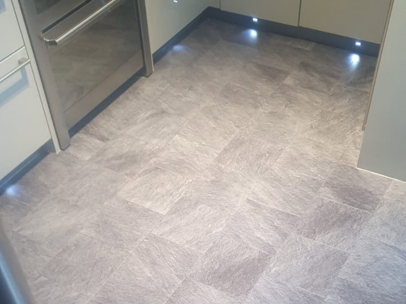 Amtico Signature Welsh Slate Installation - Luxury Vinyl Tile (LVT) Flooring - Docklands - Home - Residential